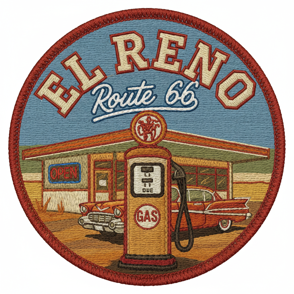 El Reno Route 66 Gas Pump Patch